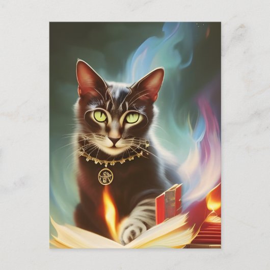 Magic Cat Postcard Postkarte (Vorderseite)
