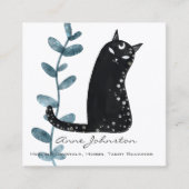 Magic Cat Square Business Card Quadratische Visitenkarte (Vorderseite)