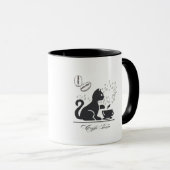 Magic Cat Tasse - Mystische Schwarze Katze (VorderseiteRechts)