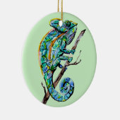 Magic Chameleon Keramik Ornament (Rechts)