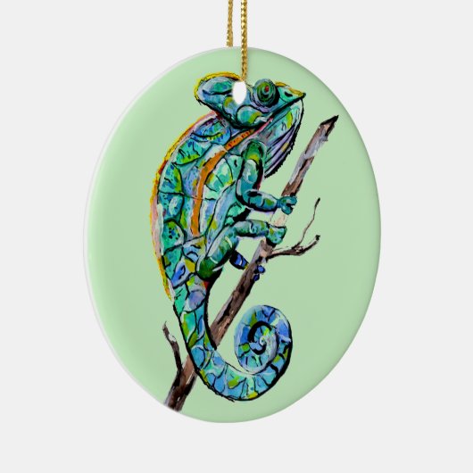 Magic Chameleon Keramik Ornament (Rechts)