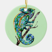 Magic Chameleon Keramik Ornament (Vorne)
