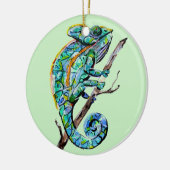 Magic Chameleon Keramik Ornament (Links)