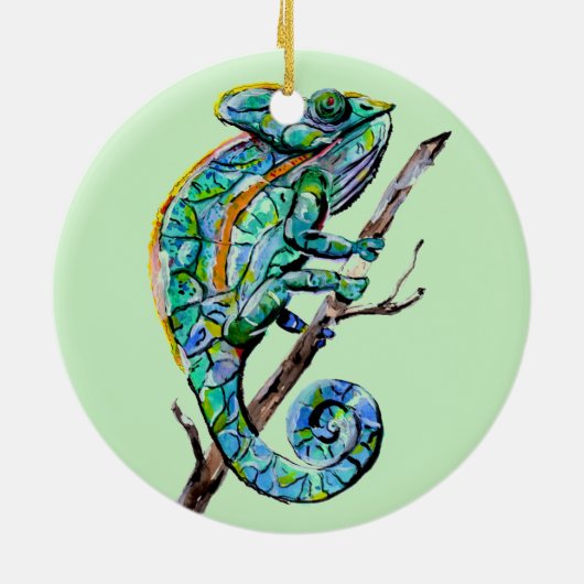 Magic Chameleon Keramik Ornament (Hinten)