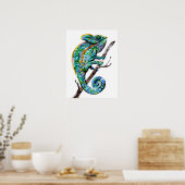Magic Chameleon Poster (Küche)