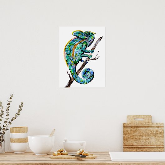 Magic Chameleon Poster (Küche)