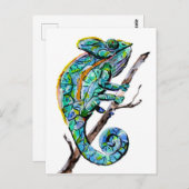 Magic Chameleon Postkarte (Vorne/Hinten)