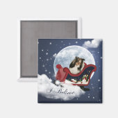 Magic Christmas Sheltie Magnet (Vorderseite/Rückseite)