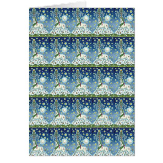 MAGIC CHRISTMAS UNICORN HOLIDAY GREETCARD B (Vorne)