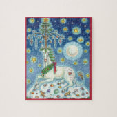 MAGIC CHRISTMAS UNICORN, URLAUB FANTASY PUZZLE (Vertikal)