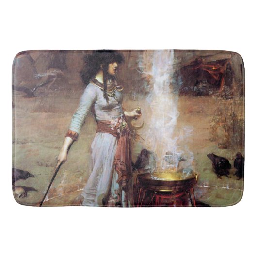 Magic Circle, John William Waterhouse Badematte (Vorderseite)