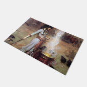 Magic Circle, John William Waterhouse Fußmatte (Schrägansicht)