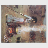 Magic Circle, John William Waterhouse Geschenkpapier (Flach)