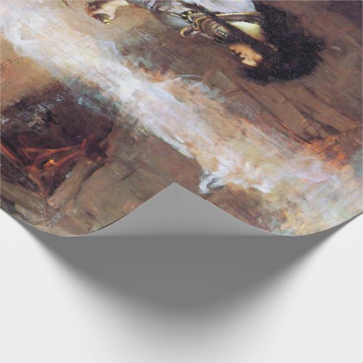 Magic Circle, John William Waterhouse Geschenkpapier (Ecke)