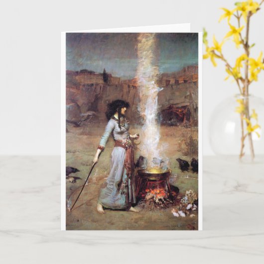 Magic Circle, John William Waterhouse Karte (Gelbe Blume)