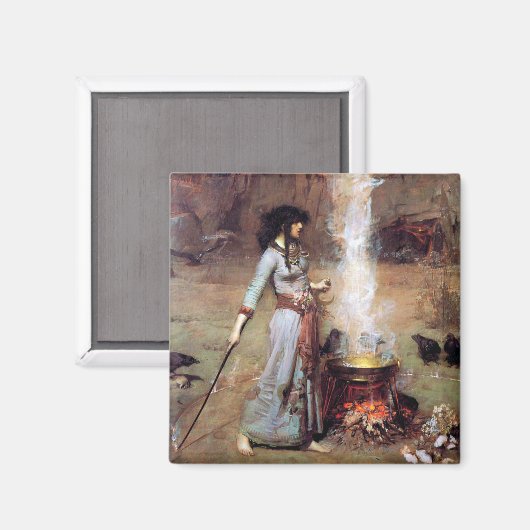 Magic Circle, John William Waterhouse Magnet (Vorderseite/Rückseite)