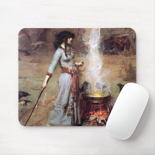 Magic Circle, John William Waterhouse Mousepad (Mit Mouse)