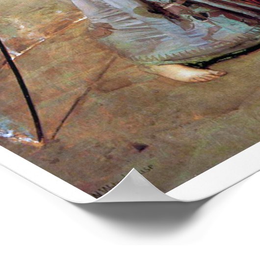 Magic Circle, John William Waterhouse Poster (Ecke)