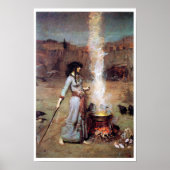Magic Circle, John William Waterhouse Poster (Vorne)