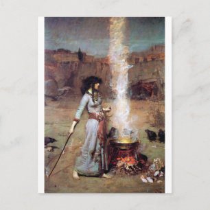 Magic Circle, John William Waterhouse Postkarte