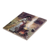 Magic Circle Waterhouse Pre-Raphaelite Tile Fliese (Seite)