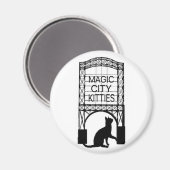 Magic City Kätzchens Magnet (Vorderseite/Rückseite)