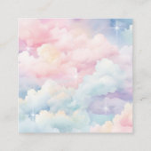 Magic Clouds Sky Ratgeber und wünscht Brautparty Begleitkarte (Rückseite)