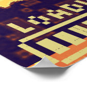 Magic Coffee - Retro Pixel Art Gamer Poster | 8-Bi (Ecke)