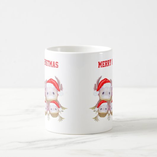 Magic Colour Changing Axolotl Christmas Mug Verwandlungstasse (Mittel)