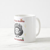 Magic Comes Wrapped – Bilingual Christmas Design Kaffeetasse (VorderseiteRechts)