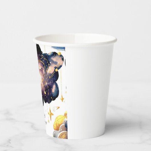 Magic Comet Space zum Geburtstag Pappbecher (Links)
