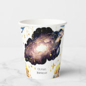 Magic Comet Space zum Geburtstag Pappbecher (Vorderseite)
