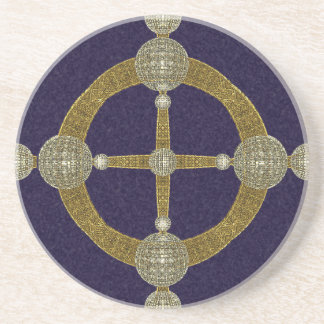 Magic Compass Abstrakt Art Sandstein Untersetzer