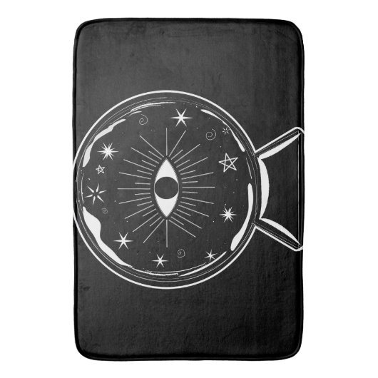 Magic Crystal Ball Schrecken sehen Auge erzählt al Badematte (Vorderseite Vertikal)