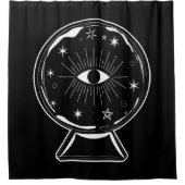 Magic Crystal Ball Schrecken sehen Auge erzählt al Duschvorhang (Vorderseite)