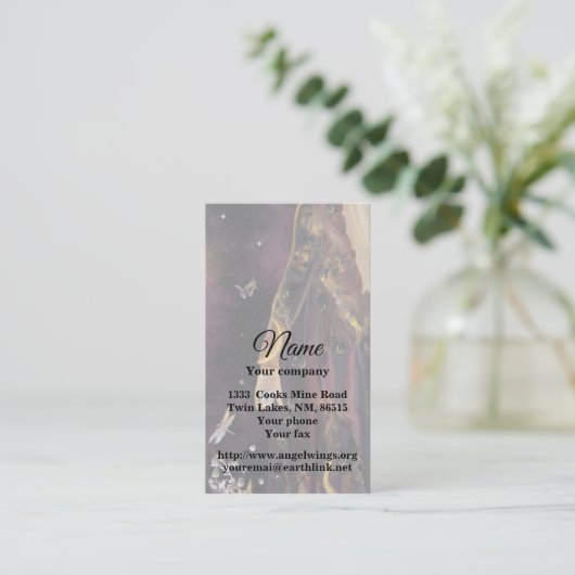 Magic Crystal Business Card Visitenkarte (Stehend Vorderseite)