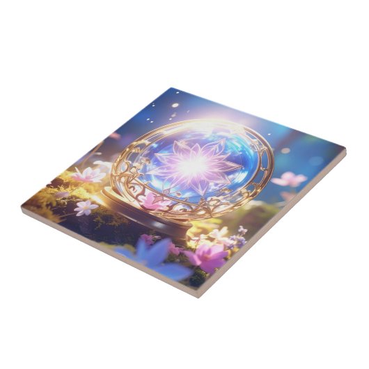 Magic Crystal Orb Art Tile Fliese (Seite)