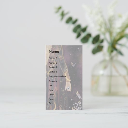 Magic Crystal Visitenkarte (Stehend Vorderseite)