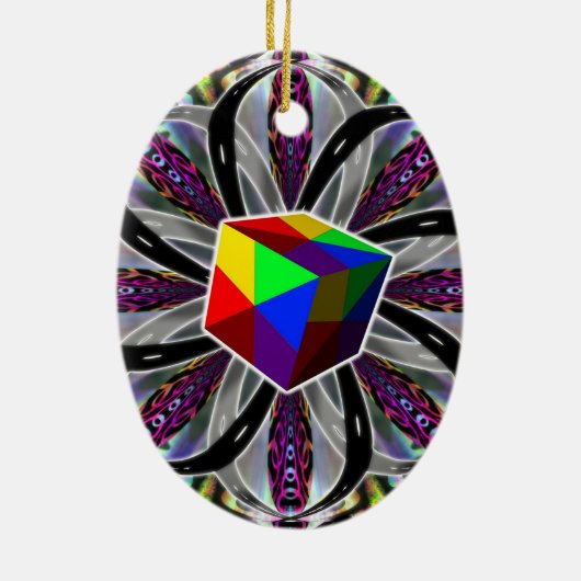 "Magic Cube" Keramik Ornament (Hinten)