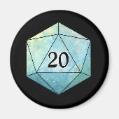 Magic d20 Dice Magnet (Vorne)