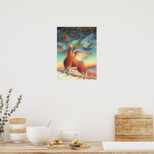 Magic Deer Poster (Küche)