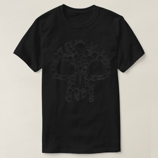 Magic Die Ansammlung Black Mana Symbol Fill Pullov T-Shirt (Design vorne)