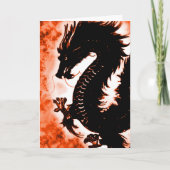 Magic Dragon Birthday Wish Card Karte (Vorderseite)