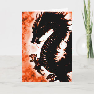 Magic Dragon Birthday Wish Card Karte