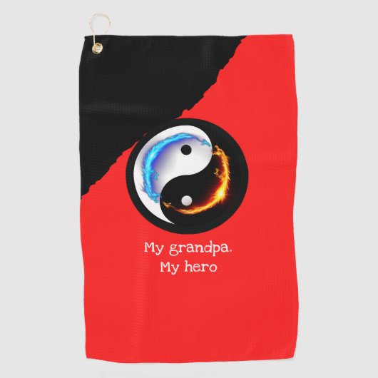 Magic Dragon fantasy art Golfhandtuch (Vorderseite)