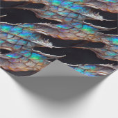 Magic Dragon Scales Wrapping Paper Geschenkpapier (Ecke)