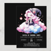 Magic Dreamy Wizard Geburtstag Einladung (Vorne/Hinten)