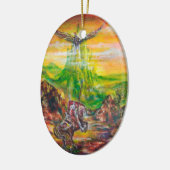 MAGIC DUEL ZWISCHEN BRADAMANT UND NEGROMANCER KERAMIK ORNAMENT (Links)