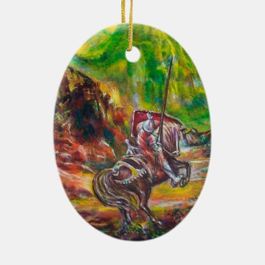 MAGIC DUEL ZWISCHEN BRADAMANT UND NEGROMANCER KERAMIK ORNAMENT (Hinten)