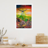 MAGIC DUEL ZWISCHEN BRADAMANT UND NEGROMANCER POSTER (Küche)